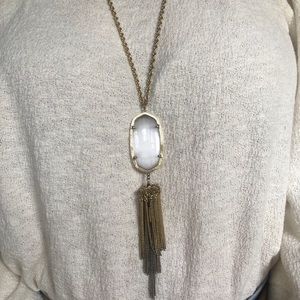 Kendra Scott Rayne necklace in gray slate